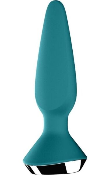 Vibracijski analni čep Satisfyer Plug-ilicious 1, stožčaste oblike s široko podlago