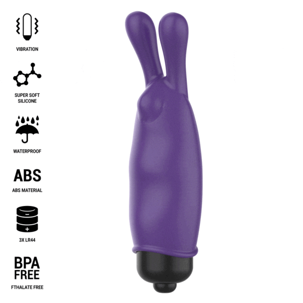 Mini vibrator Intense Fun Mystic v obliki zajčka z dvema ušesoma