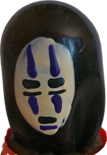 Šaljivi kondom Condomerie Mask Ghost Black, ročno poslikan s črnim duhom