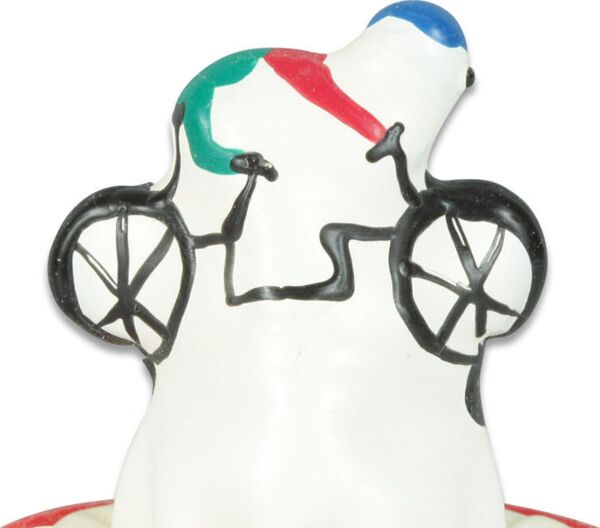 Ročno poslikan dekorativni kondom Condomerie Bicycle