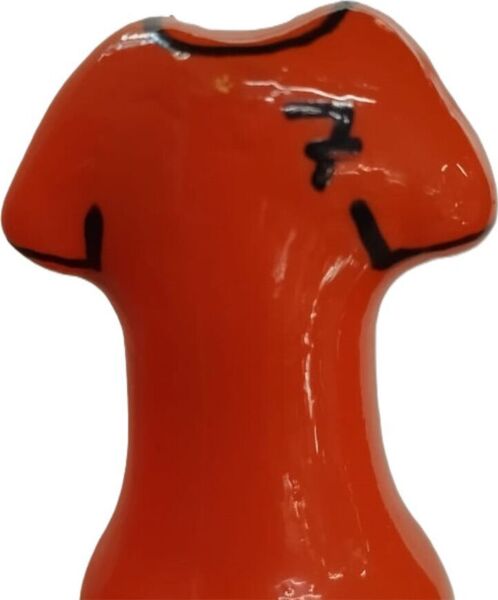 Šaljivi kondom Condomerie Orange Shirt, ročno poslikan