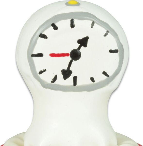 Šaljivi kondom Condomerie Clock, ročno poslikan z motivom ure