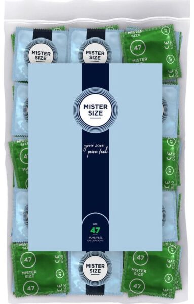 Škatla kondomov Mister Size s 100 kosi