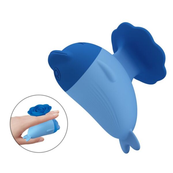 Modri mini vibrator Pretty Love Dolphin