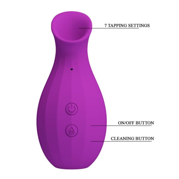Sesalni stimulator klitorisa Pretty Love Magic Bottle, vijoličen in v obliki steklenice