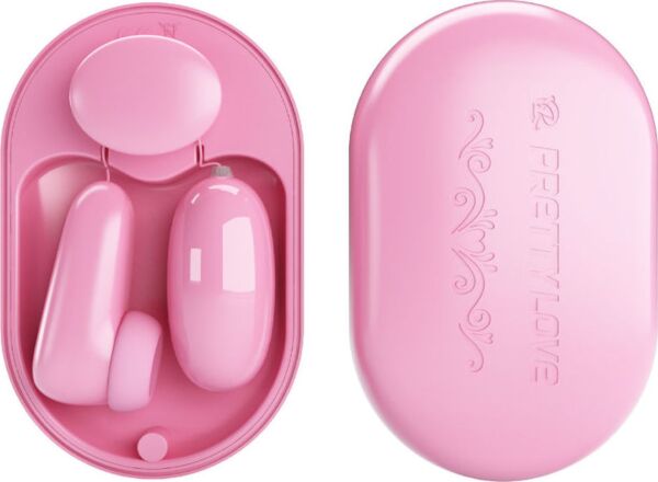 Mini vibrator Pretty Love Magic Box s stimulatorjem tapkanja in daljincem s kablom