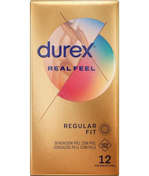 Škatla z 12 kondomi Durex Real Feel