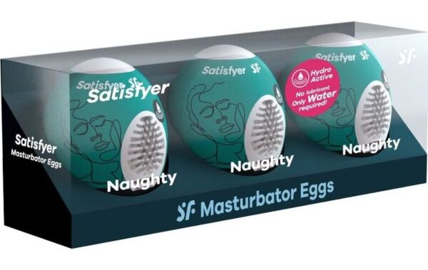Komplet treh masturbatorjev jajc Satisfyer Masturbator Egg Set Naughty