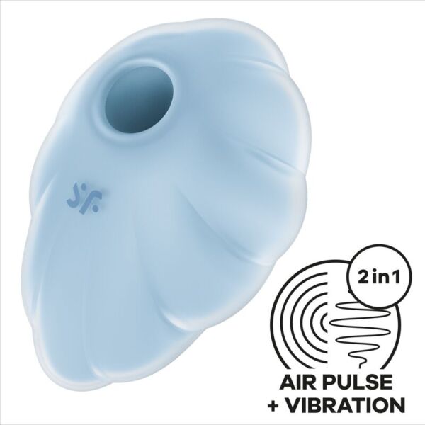 Sesalni stimulator klitorisa Satisfyer Cloud Dancer s prosojno obliko oblaka