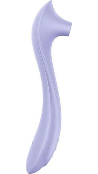 Sesalni stimulator klitorisa Satisfyer Easy Lover v vijolični barvi z dolgim ročajem