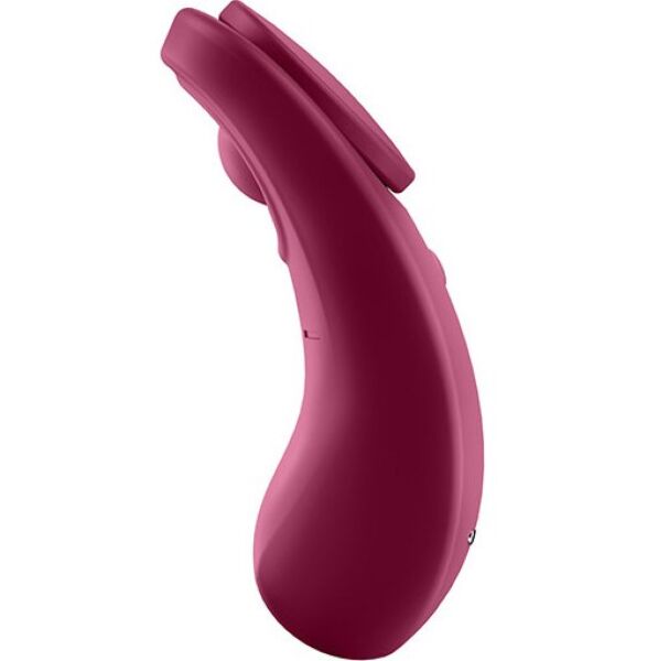 Vibrator za hlačke Satisfyer Sexy Secret Connect App v rdeči barvi