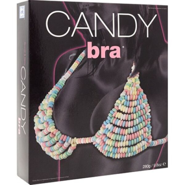 Užitni modrček Candy Bra Spencer & Fleetwood iz pisanih bonbonov