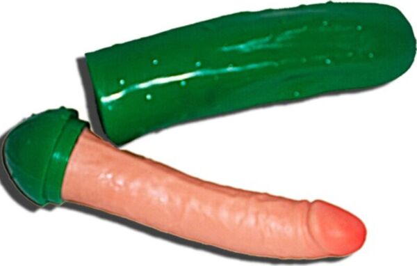 Plastična kumara s skritim penisom Diablo Picante Penis Cucumber