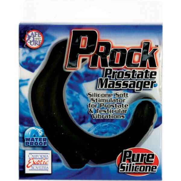 Masažer prostate Dr. Joel Kaplan P-Rock znamke CalExotics, črne barve
