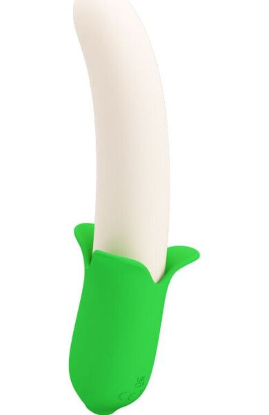 Silikonski vibrator Pretty Love Banana Knight v svetlo zeleni barvi
