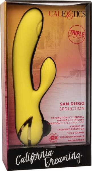 Vibrator za G-točko California Dreaming San Diego Seduction znamke CalExotics s stimulatorjem klitorisa