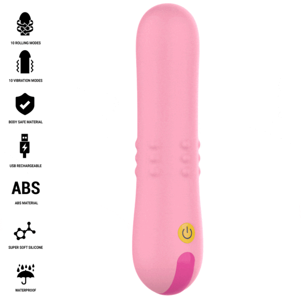Vibrator Intense Barbara z notranjimi vrtečimi biseri