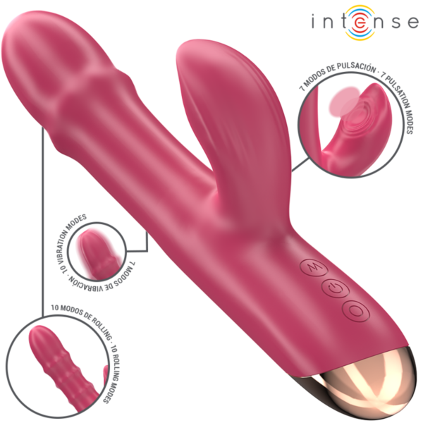 Silikonski vibrator Intense Chloe 3-v-1