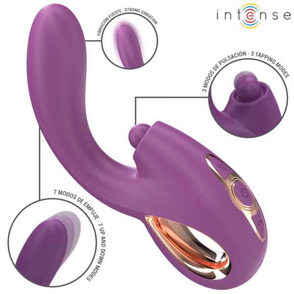 Vibrator za točko G Intense Lali s potiskom in vibracijo