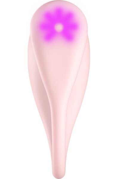 Vibrator KIIROO Spot Kiss Me v roza barvi, v obliki črke U