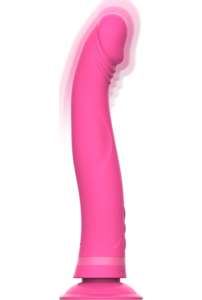 Vibrirajoči dildo Intense Michelangelo v obliki penisa s priseskom na podstavku