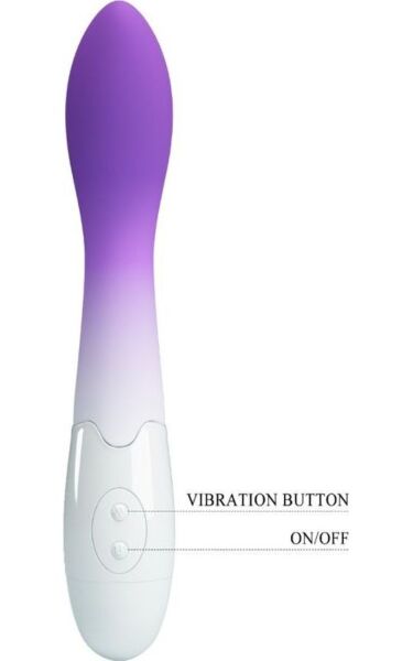 Vibrator za G-točko Pretty Love BI-014220-A6, ukrivljen, z zaobljenim vrhom