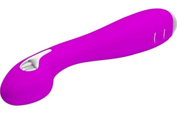 Vijoličen vibrator Pretty Love ElectroShock z ukrivljeno konico