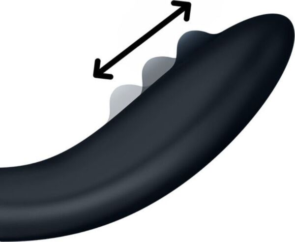 Vibrator za točko G Satisfyer Rrrolling Explosion v črni barvi s kroglico na glavi