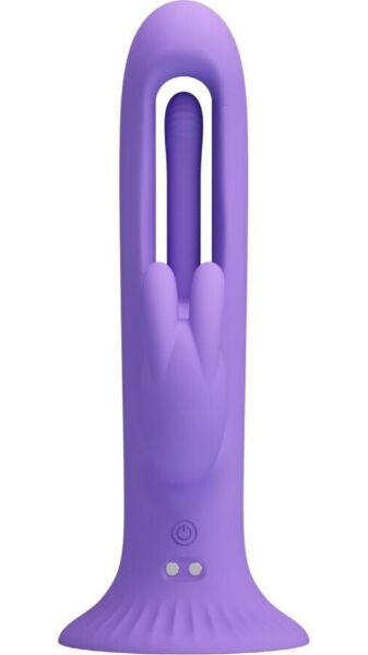 Vijoličen rabbit vibrator Pretty Love Killmoulis s funkcijo jezika