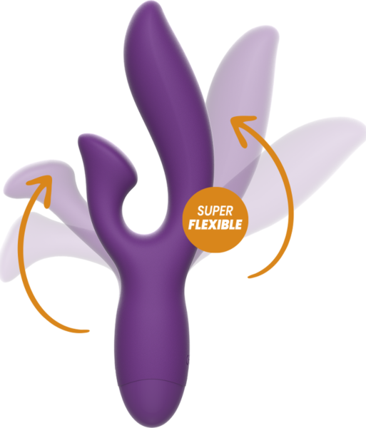 Vibrator Rewolution Rewofun z dolgim ročajem in nastavkom za klitoris