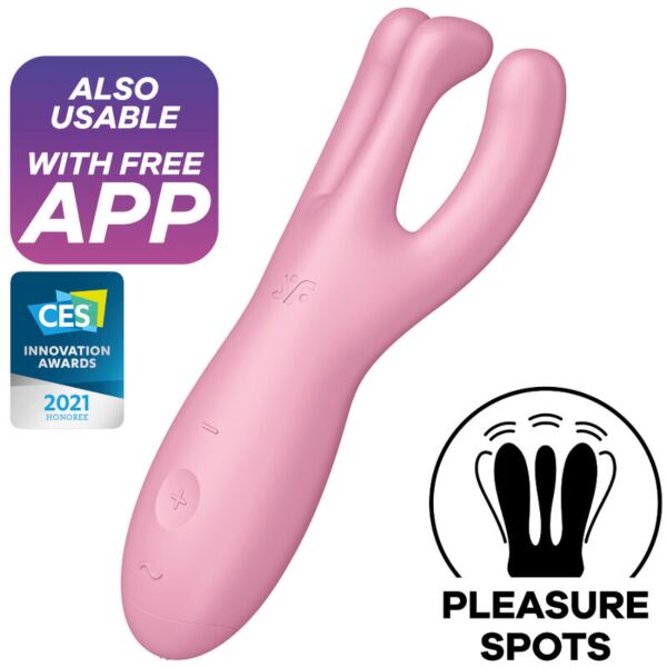 Vibrator Satisfyer Threesome 4 s tremi upogljivimi kraki