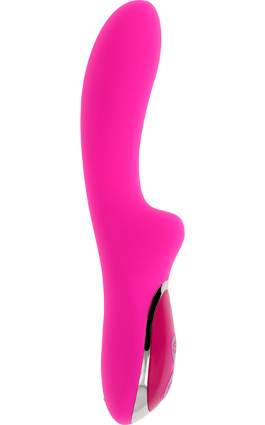 Rabbit vibrator Ohmama Magnetic Charge 21 cm, roza barve, z majhnim zajčkom
