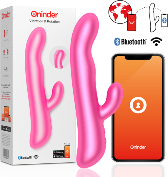 Rabbit vibrator Oninder Oslo z notranjim delom in roko za klitoris