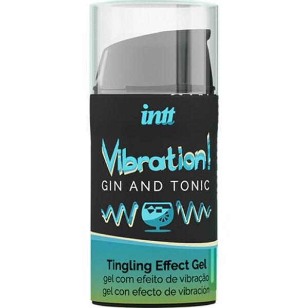 Stimulativni gel INTT Vibration, embalaža s 15 ml in doziralnikom