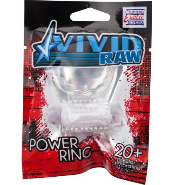 Vibracijski obroček za penis Calexotics Vivid Foil Pack, prozoren, iz silikona