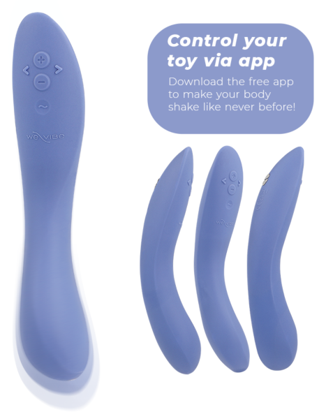 Modri vibrator We-Vibe Rave 2 za točko G in klitoris
