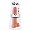 Dildo King Cock 11 z močnimi testisi in sesalnim podstavkom