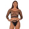 Komplet perilo Lace by LJ Fence Net Crop Top in Hlačke