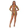 Obleka Lace Rainbow dolg rokav mini