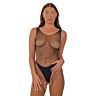 Bodystocking Lace LJ Rhinestone Crotchless