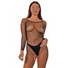 Bodystocking Lace by LJ z odprtim dizajnom mednožja