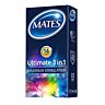 Kondomi Mates Ultimate 3 v 1 z lubrikantom