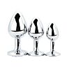 Butt Plugs Toosh Set 3 Velikosti s Kristalno Bazo