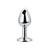 Butt Plug Toosh Small Clear Stone z dragim kamnom Plata