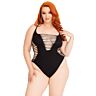 Bodi Leg Avenue Shredded Thong One Size Fits 14-18