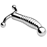 Analni plug Loviux Metal Hard z ergonomskim oblikovanjem