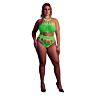 Teddy Shots Toys Cut Out Bodysuit z nočnim materialom