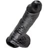 Dildo KING COCK 25.4 cm z jajci