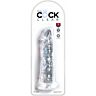 Dildo King Cock Clear 19.7 cm z realistično zasnovo