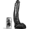 Dildo All Black 29 cm kurvani za maksimalen užitek